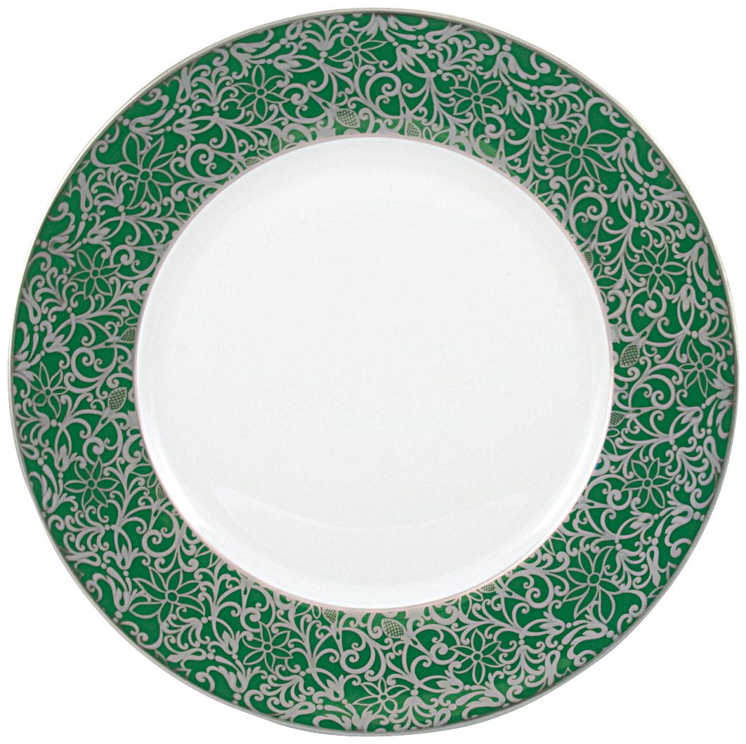 Plat rond creux vert - Raynaud